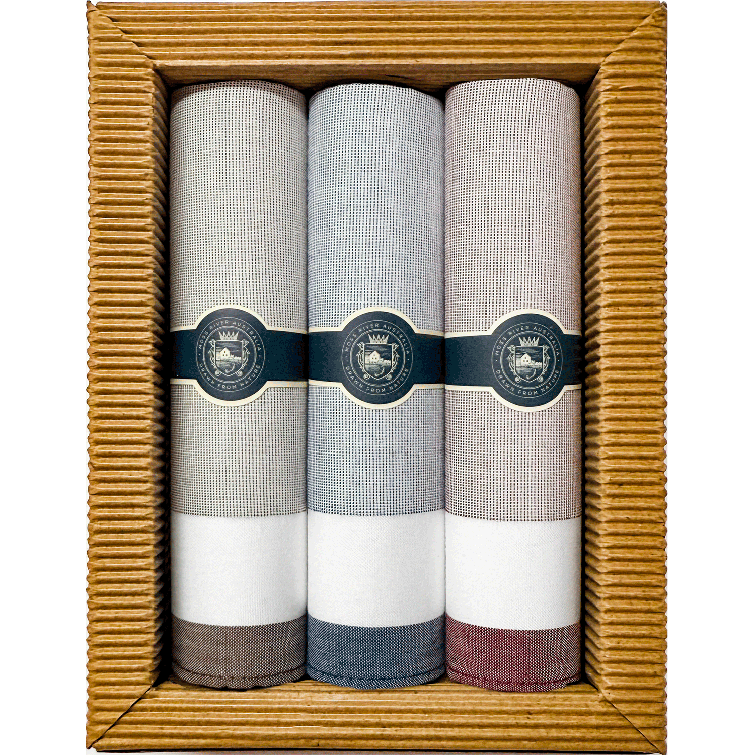 Men's Handkerchief Box of 3 - William – Polite Society