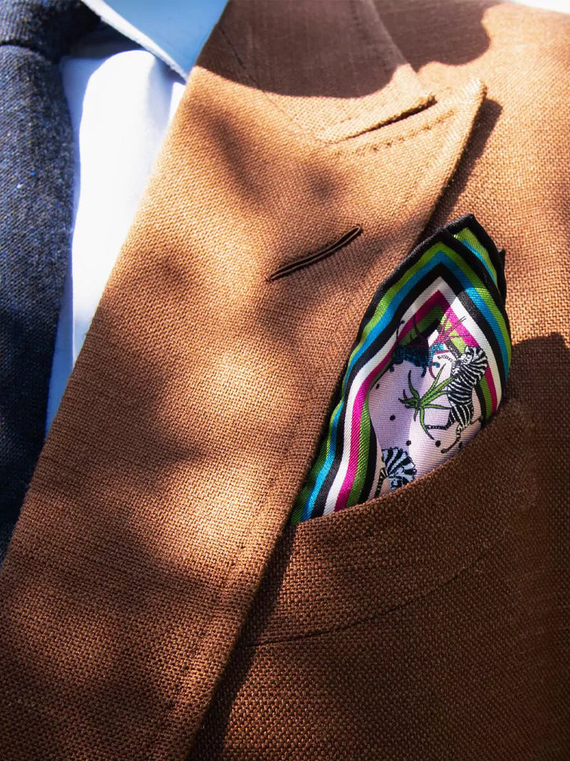 Ortigia - Jungle Pocket Square
