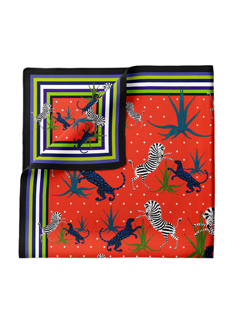 Ortigia - Jungle Pocket Square