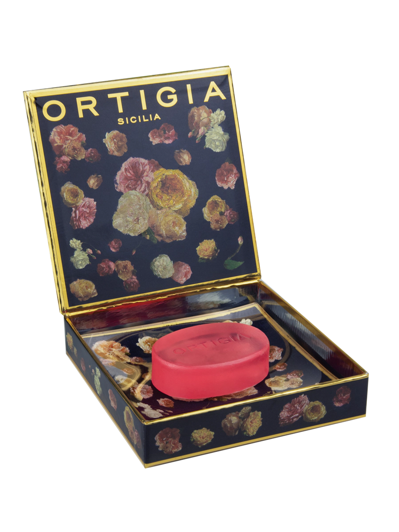 Ortigia - Rose Antiche Glass Plate and Soap
