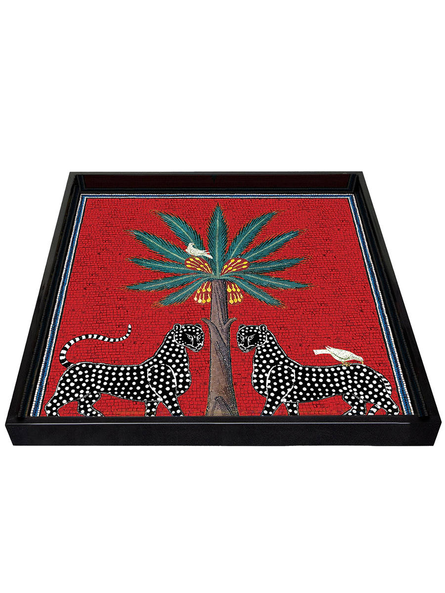 Ortigia - Tray Square Red – Polite Society