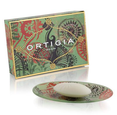 Ortigia Fico D'India - Glass plate with Soap