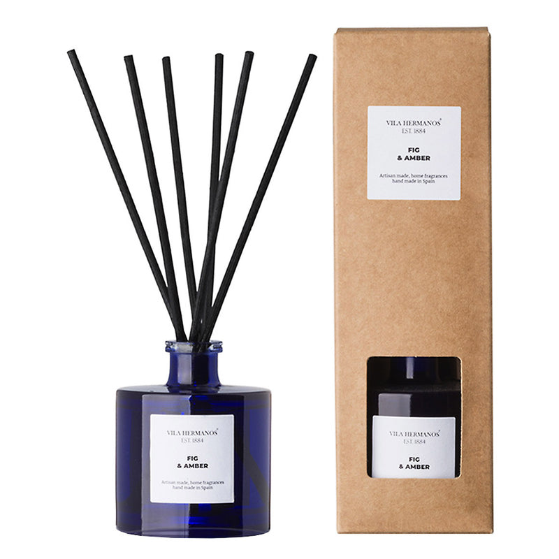 Vila Hermanos - Apothecary Cobalt Blue Collection - Fig & Amber  - Room Diffuser