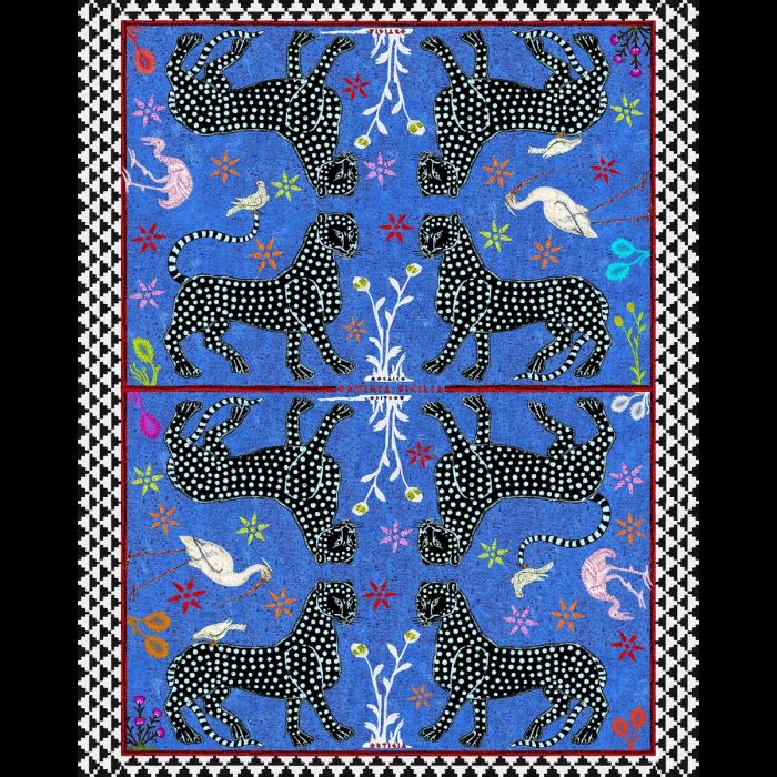 Ortigia Pareo - Mosaico Blue Negro