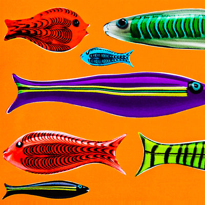 Ortigia Scarf - Fishy Orange